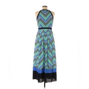 Ann Taylor Sleeveless Chevron garden or beach party maxi dress.